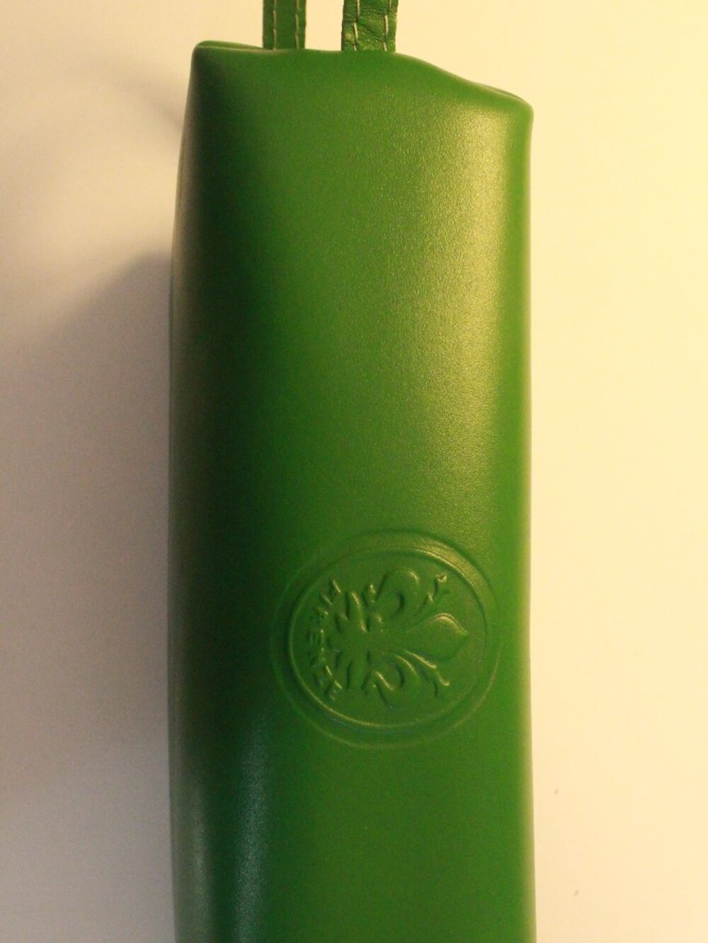 Italian Leather Green Firenze Toiletry Bag Travel Dopp Kit